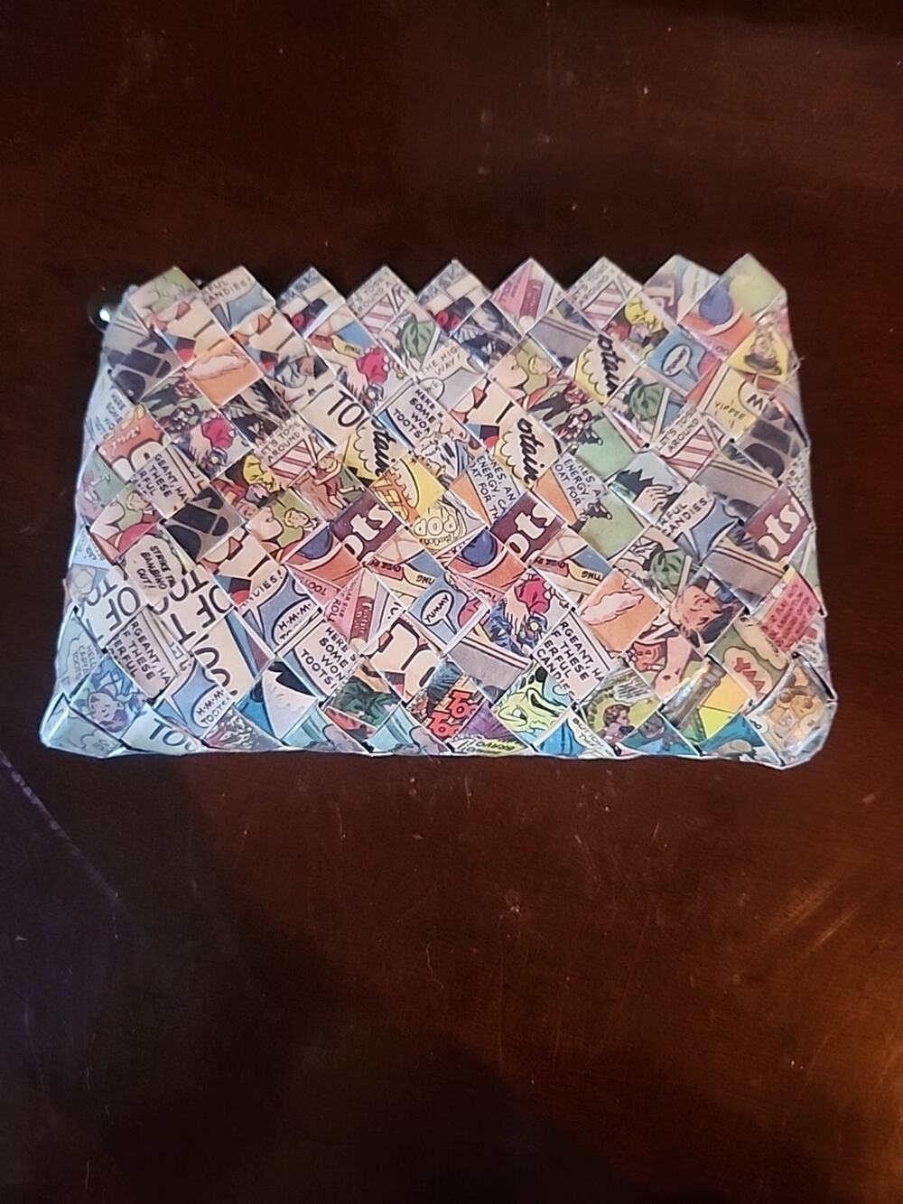 Nahui Ollin Wrapper/Comic Book Clutch Purse Wristlet